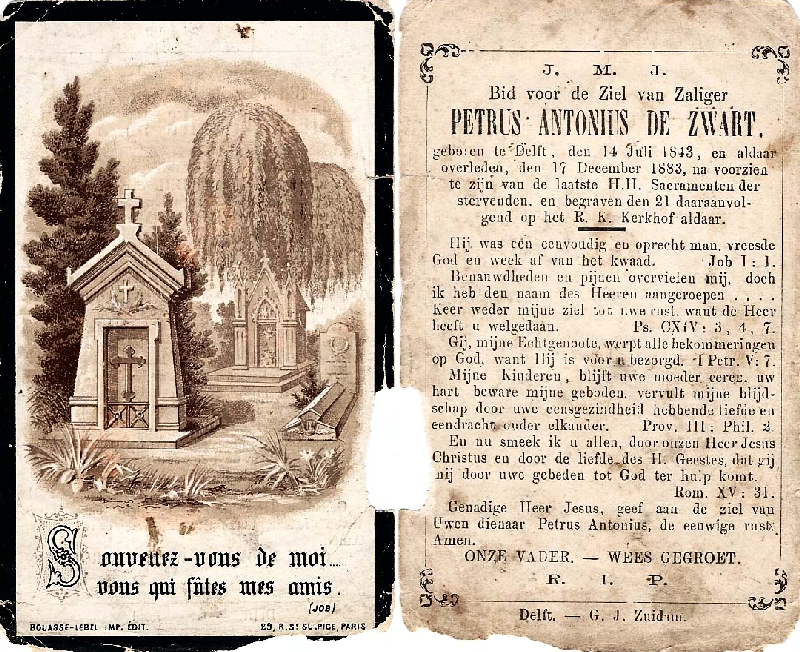 18831217 bidpr Petrus A d Zwart ev Johanna Burghoudt